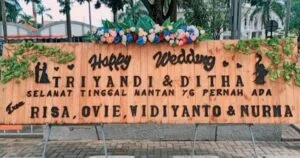 Papan Bunga Rustic
