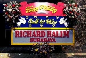 Papan Bunga Pernikahan Simpel Berikan Kesan Elegan