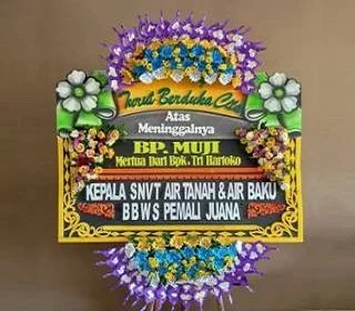 karangan bunga duka cita